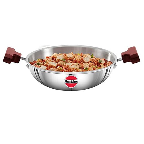 Hawkins Tri-Ply SS Deep Fry Pan Without Lid – 1.5Ltr
