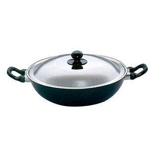 Hawkins Futura Nonstick Kadhai 4Ltr 30cm With Stainless Steel Lid